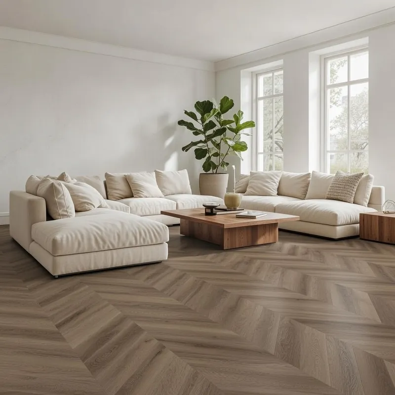YUP Fulham chevron dryback brown Aanbieding