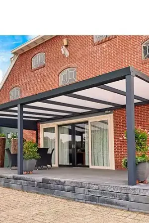 Aluminium actie terrasoverkapping veranda 506 cm compleet en montage Bestseller