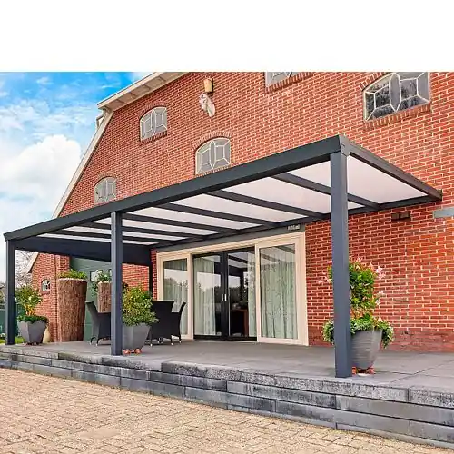 Aluminium actie terrasoverkapping veranda 506 cm compleet en montage Bestseller