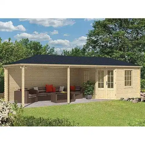 Betrouwbaar Blokhut Bertil 300 + 490 x 300 cm