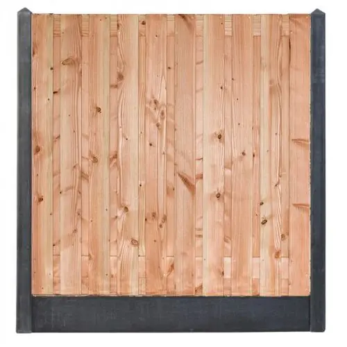Hout-betonschutting antraciet i.c.m. geschaafd douglas 21-planks tuinscherm Koop Online