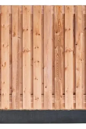 Direct Beschikbaar Hout-betonschutting antraciet i.c.m. Red class wood 21-planks tuinscherm