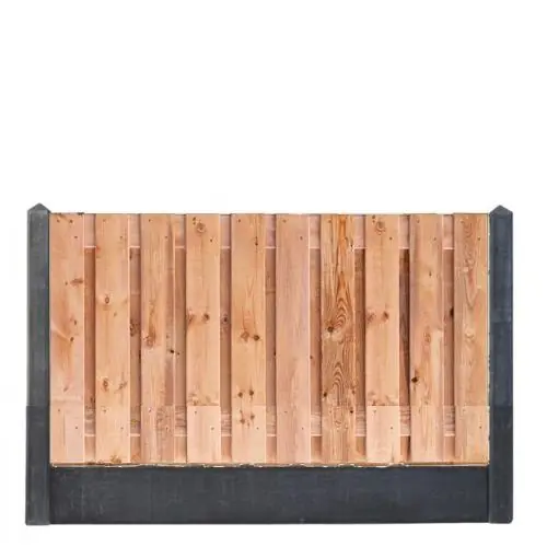 Korting Hout-betonschutting antraciet i.c.m. Red class wood 90x180 cm 21-planks tuinscherm