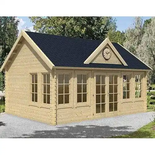 Blokhut Clockhouse 550 x 400 cm Koop Vandaag