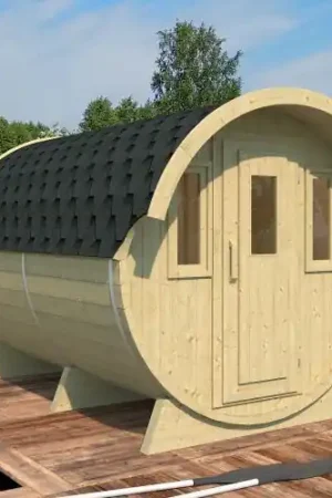 Camping Barrel 330 vuren Gratis Retour