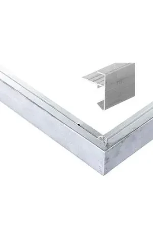 Aluminium daktrim recht 605 x 450 cm Dagaanbieding