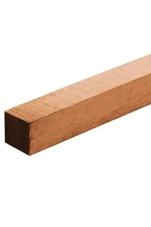 Hardhouten palen Azobé fijnbezaagd 15 x 15 x 550 cm Beste Prijs