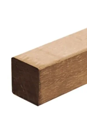Azobé tuinpaal glad geschaafd 6,5 x 6,5 x 350 cm 103138 Veilige Betaling