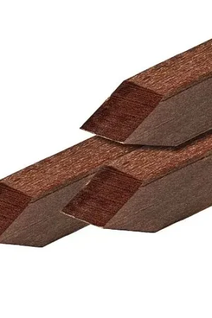 Aanbieding Hardhouten tuinpaal Angelim Vermelho glad geschaafd 6,5 x 6,5 x 250 cm