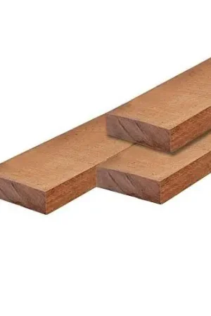 Weekendaanbieding Hardhouten regel duurzaamheidsklasse 1 fijnbezaagd 5 x 15 x 350 cm