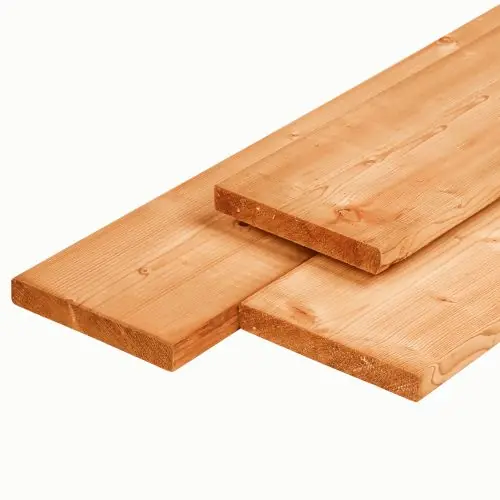 Seizoensaanbieding Schuttingplank red class wood geschaafd/bezaagd 2,8 x 19,5 x 500 cm