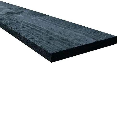 Douglas fijnbezaagde potdekselplank zwart gespoten 2,2 x 20 x 300 cm Betrouwbaar