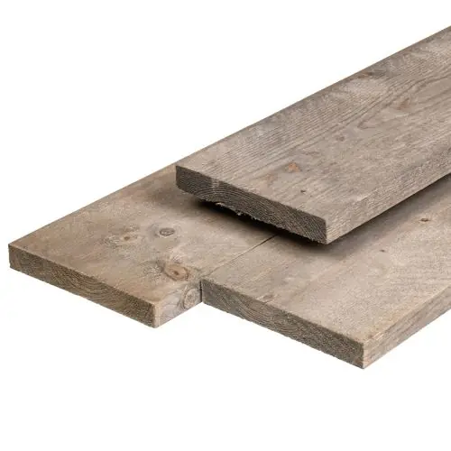 Schuttingplank grenen zilvergrijs bezaagd 2,9 x 19 x 500 cm Finale Uitverkoop