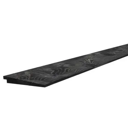 Vuren Zweeds rabat zwart gespoten 1,1-2,7 x 19,5 x 400 cm Uitverkoop