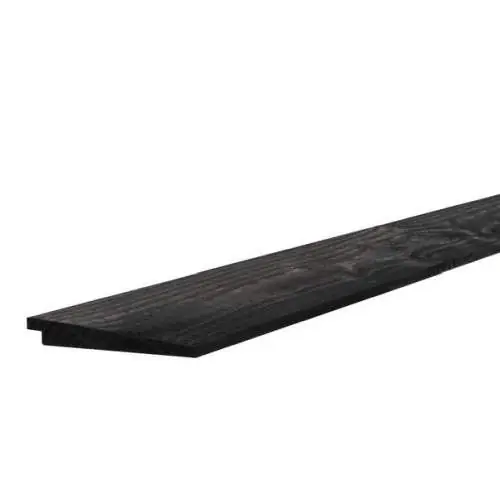 Beperkt Aanbod Gevelbekleding zweeds rabat douglas zwart gedompeld 1,0-2,1 x 16,5 x 300 cm