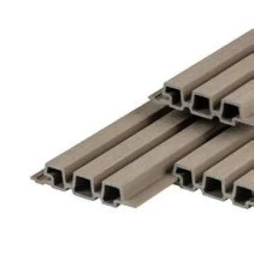 Premium PuraTech composiet gevelbekleding 30 triple profiel light grey 3,3 x 17 x 290 cm