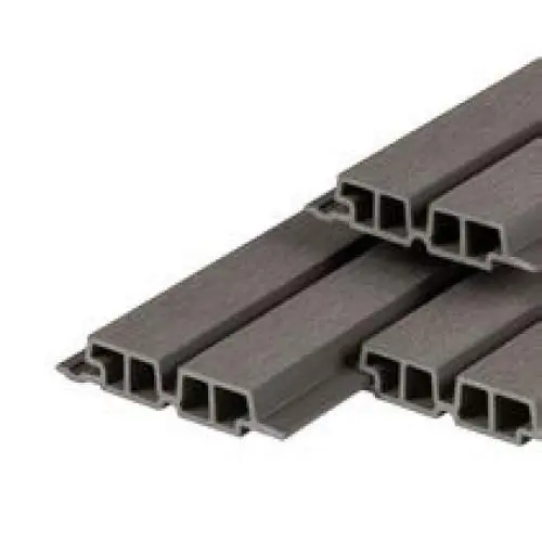 PuraTech composiet gevelbekleding 55 dubbel profiel dark grey 3,3 x 17 x 290 cm Direct Verzonden