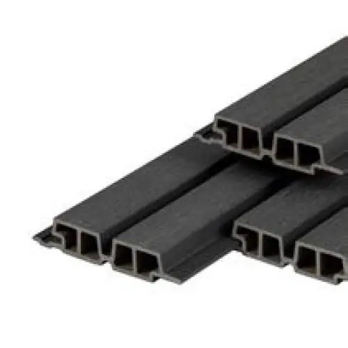 PuraTech composiet gevelbekleding 55 dubbel profiel ebony black 3,3 x 17 x 290 cm Koop Online