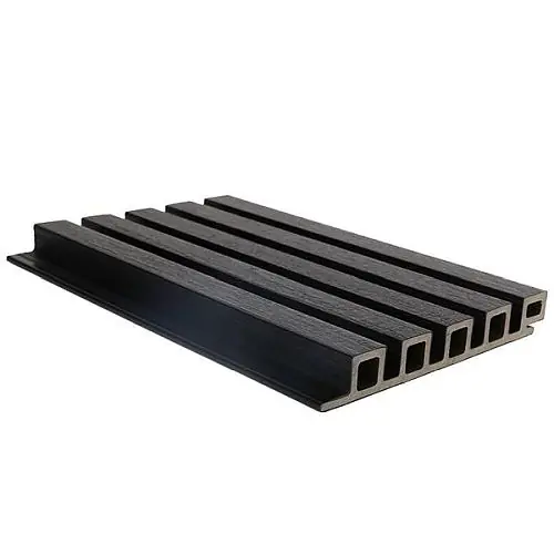 NewTechWood composiet wandbekleding castellation 25 profiel 2,5 x 19,6 x 290 cm zwart Aanbieding