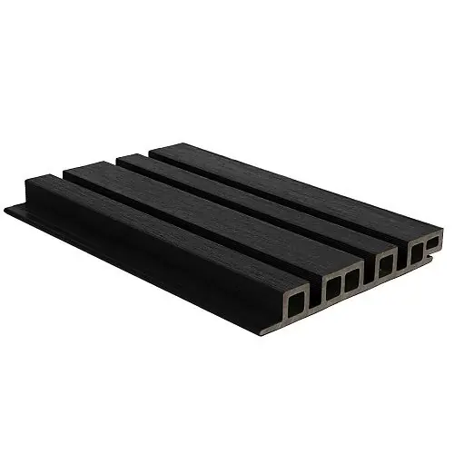 Betaalbaar NewTechWood composiet wandbekleding castellation 4325 profiel 2,5 x 19,6 x 290 cm zwart