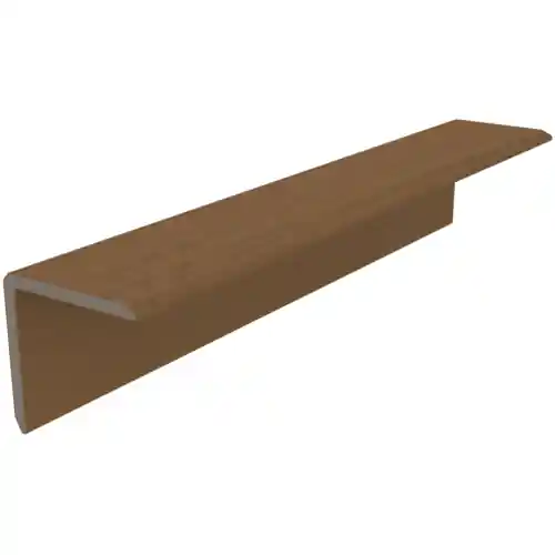 Voordeelprijs NewTechWood composiet wandbekleding vlak hoekprofiel 5,5 x 5,5 x 300 cm teak