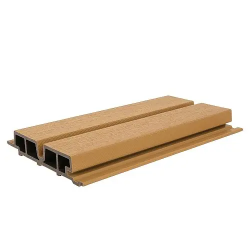 Laatste Versie NewTechWood composiet wandbekleding castellation PRO65 3,3 x 18 x 390 cm red cedar