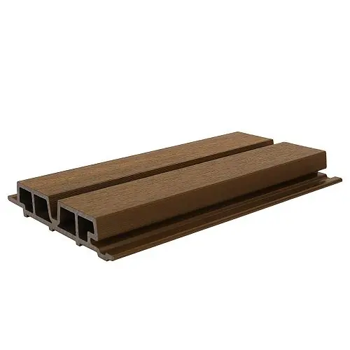 NewTechWood composiet wandbekleding castellation PRO65 3,3 x 18 x 290 cm teak Favoriet