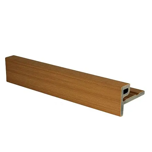 NewTechWood composiet eindprofiel castellation wandbekleding 7 x 5 x 300 cm red cedar Beperkte Voorraad