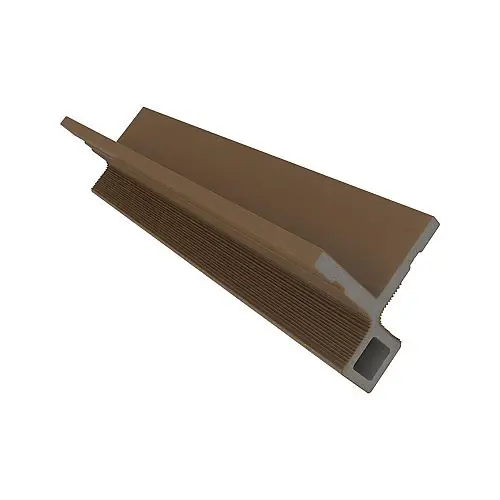 NewTechWood composiet hoekprofiel castellation wandbekleding 7 x 8 x 300 cm teak Lage Prijs