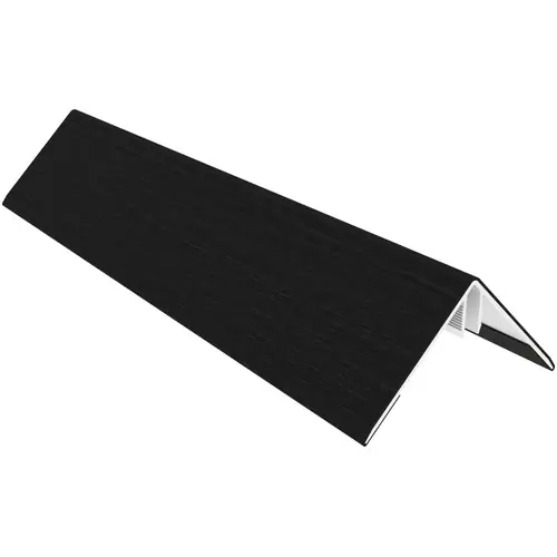 Koopje NewTechWood aluminium hoekprofiel rhombus wandbekleding 6 x 6 x 300 cm ebony zwart