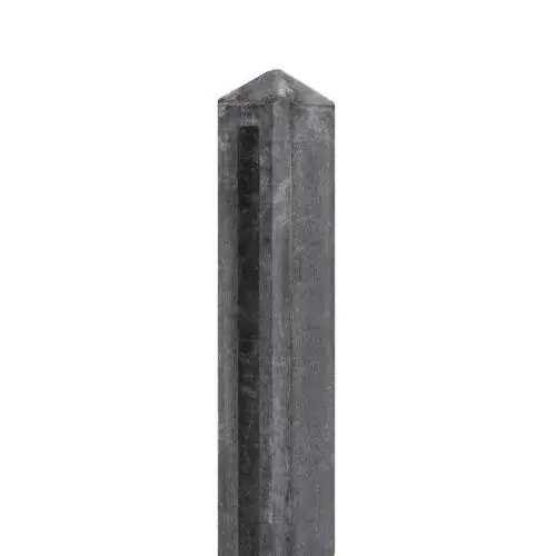 Koop Online Beton tuinhekpaal diamantkop Hunze antraciet 10 x 10 x 145 cm