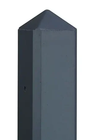 Aanbieding Betonpaal Schelde diamantkop antraciet gecoat 8,5 x 8,5 x 277 cm tussenmodel