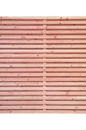 Douglas dubbelzijdig geschaafd lattenscherm recht horizontaal 180 x 180 cm Direct Verzonden