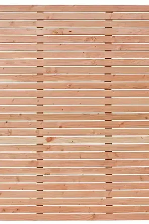 Douglas enkelzijdig geschaafd lattenscherm recht horizontaal 180 x 180 cm Laatste Kans