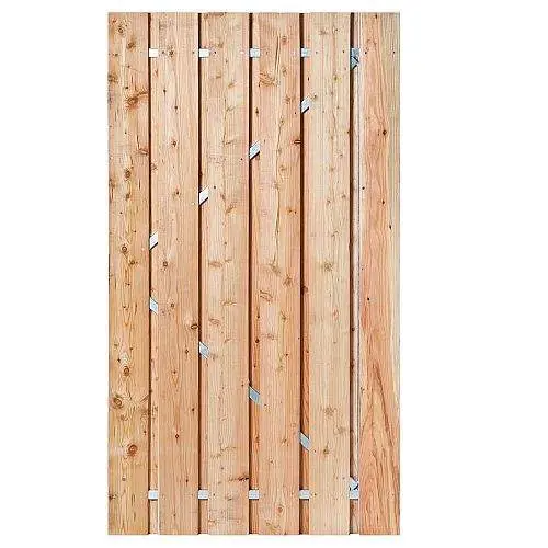 Gereduceerde Prijs Tuindeur Privacy douglas 195 x 100 cm recht met RVS-slot