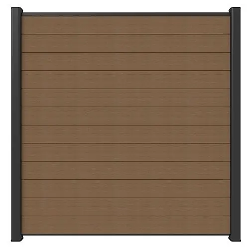 Aanbieding NewTechWood co-extrusie composiet scherm glad teak 180 x 180 cm