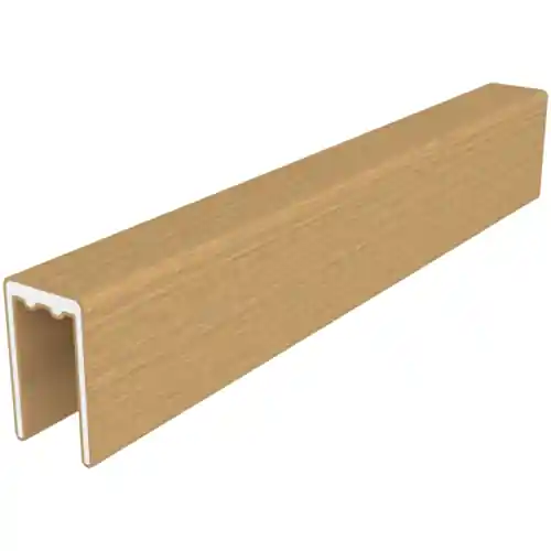 NewTechWood aluminium co-extrusie frameset t.b.v. scherm i.c.m. betonpalen Red Cedar Bestel Nu