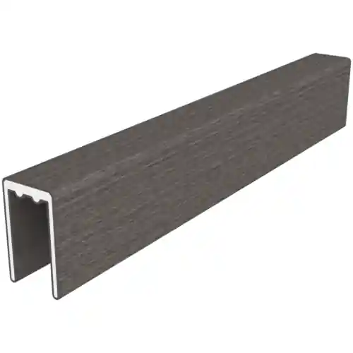 Dagaanbieding NewTechWood aluminium co-extrusie frameset t.b.v. scherm i.c.m. betonpalen Silver gray