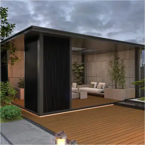 Shop Nu NewTechWood co-extrusie composiet wandplank glad ebony black 2,1 x 15 x 300 cm