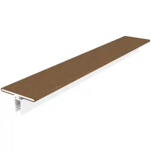 Hoge Kwaliteit NewTechWood co-extrusie aluminium U-klikprofiel 300 cm teak
