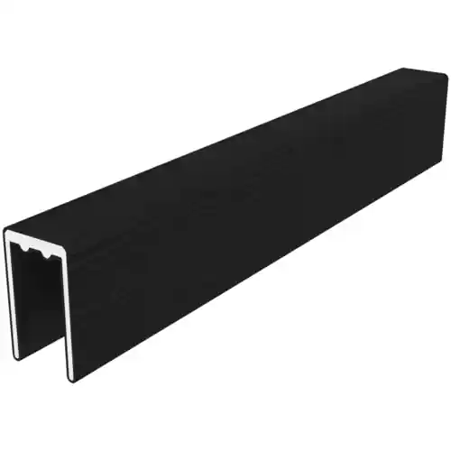 NewTechWood co-extrusie aluminium U-profiel 300 cm ebony zwart Gecertificeerd