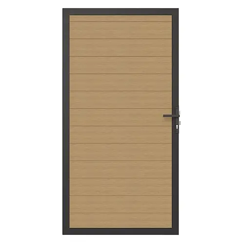 NewTechWood Co-extrusie composiet deur glad red cedar 100 x 195 cm Premium