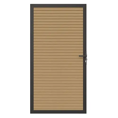 Laatste Versie NewTechWood Co-extrusie composiet deur triple red cedar 100 x 195 cm