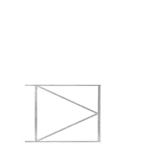 Dagaanbieding IJzeren deurframe 80 x 100 cm