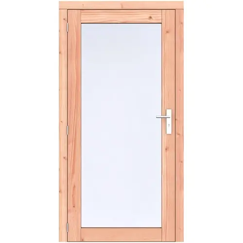 Tijdelijk Beschikbaar Douglas enkele deur volglas Prestige LD onbehandeld 108 x 209 cm RVS beslag 1073282