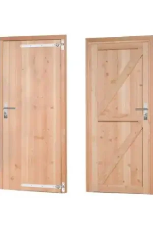Beperkt Aanbod Douglas enkele dichte deur inclusief kozijn rechtsdraaiend 90 x 201 cm 1023893