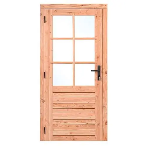 Bestseller Red Class Wood enkele deur LD 100 x 205 cm zwart beslag K065309