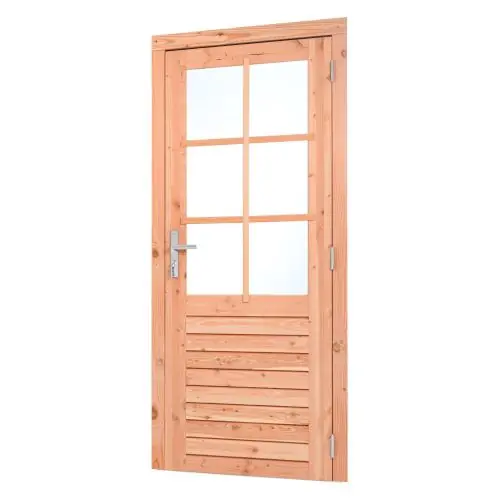 Must-Have Red Class Wood enkele deur RD 100 x 205 cm rvs beslag K226270