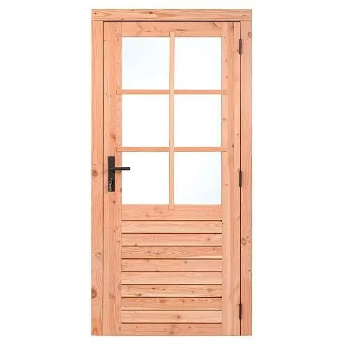 Rechtstreeks Van De Fabrikant Red Class Wood enkele deur RD 100 x 205 cm zwart beslag K065310