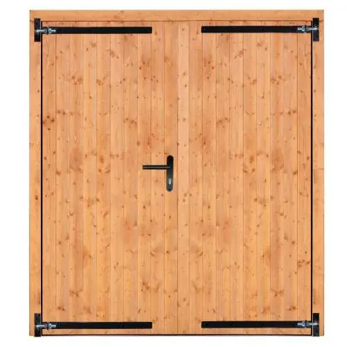 Koop Online Red Class Wood dubbele dichte deur 185 x 205 cm rvs beslag K226274